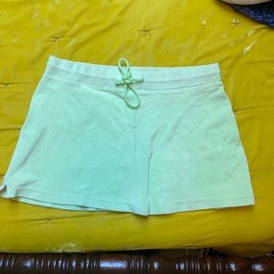 Y2K 2000s lilly pulitzer green terry cloth skirt